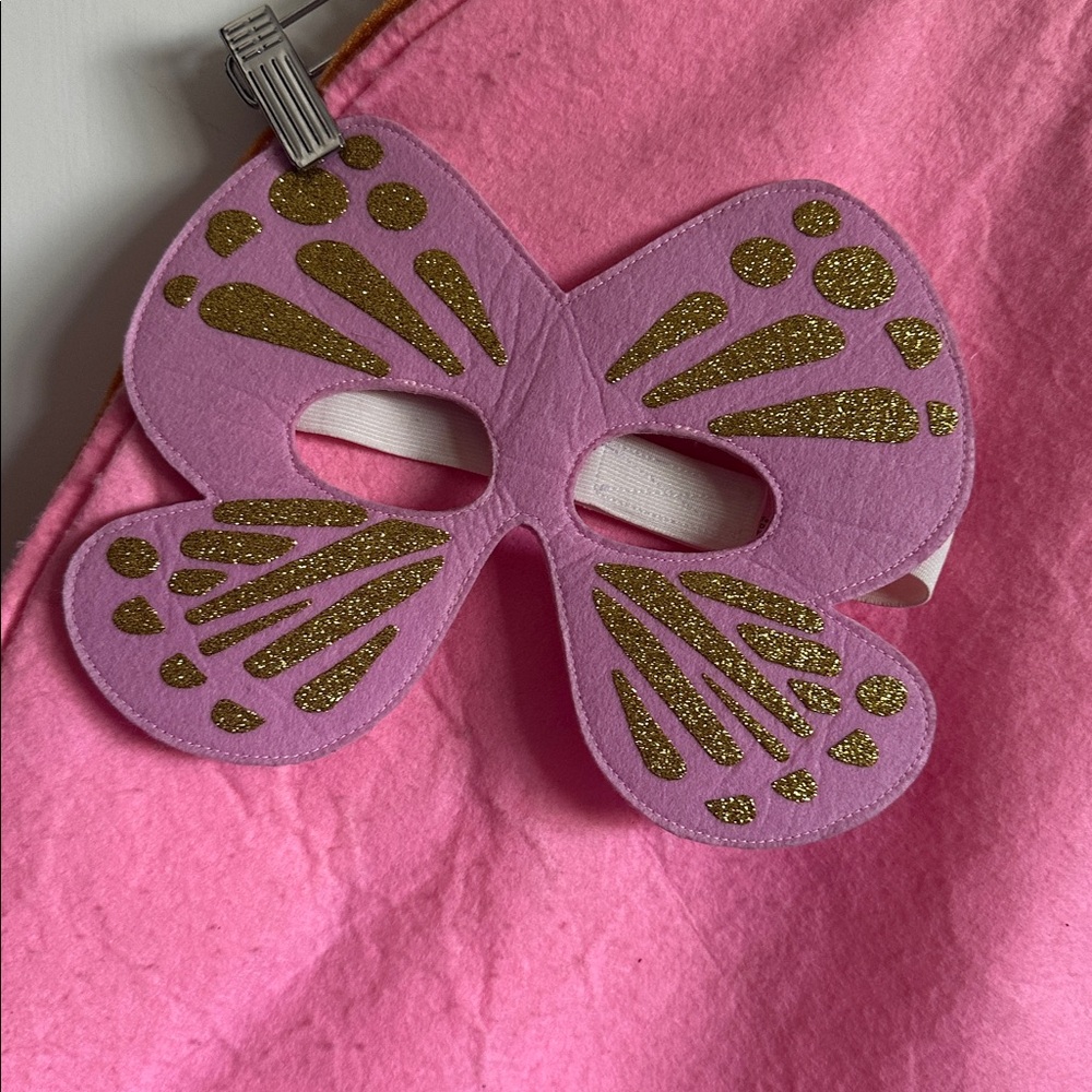 Hanna Andersson Butterfly Kids Cape & Mask - Picture 9 of 10